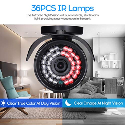 DECDEAL Câmera CCTV 3.6mm Lente 1080 P AHD de Alta Resolução 36 Lâmpadas Nightvison Câmera de Bala I
