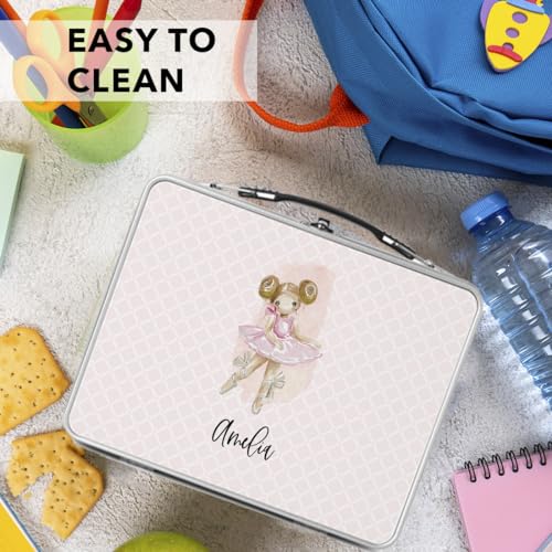 Andaz Press A3PP10194 Personalized Stainless Steel Lunch Box Kids thumb #4