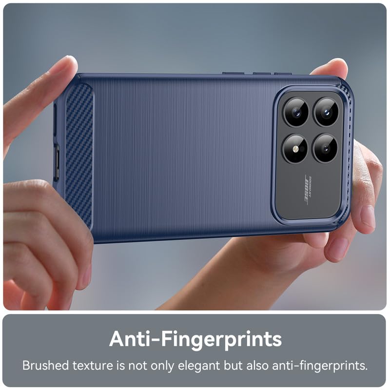 Image of Basic Case for Poco F8 Pro 5G (Carbon Fibre Blue)