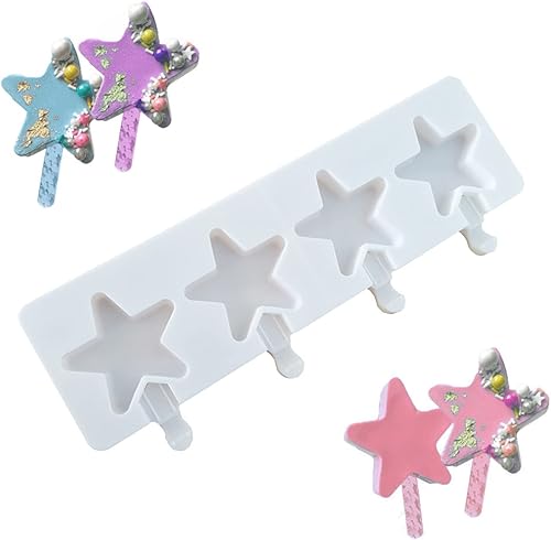 Miniatura 7 de Popsicles Molds Set Silicone 4 Cavities Oval Cake For Pop Molds Popsicles Molds For Summer Homemade Cakesicles For Party Ice Cream Mold Silicone