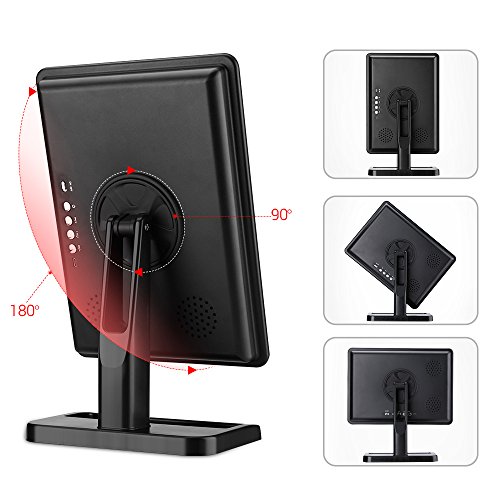 LUXACURY Vanity Mirror Led Bluetooth Make up Mirror with Lights and Magnifier Touch Screen and 10X Magnification, Wireless Bluetooth + Speakerphone & USB Charger,Bluetooth Led Mirror (Black)