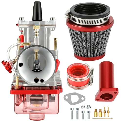 YOXUFA PWK 24mm Carburetor Intake Manifold Kit for Predator 212cc 196cc 200cc 6.5hp Engine Coleman CT200U BT200X KT196 Baja Warrior MB200 GX160 Mini Bike Go Kart Parts