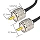 YILIANDUO CB Radio Kabel PL-259 UHF Stecker auf UHF Stecker SO-239 Kabel RG58 10M 32,8ft für CB Funk VHF UHF Amateurfunk Mobilfunkantenne Leistung SWR-Messgerät Linearverstärker Blindlast
