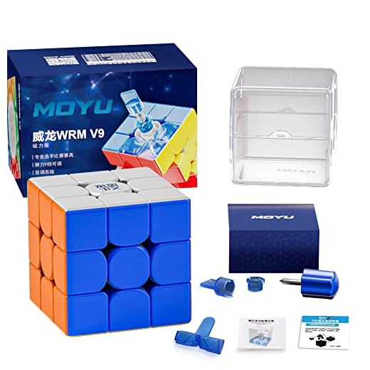 TUNJILOOL Moyu WRM V9 2023 3x3 Magnetic Speed Cube, moyu WeiLong WR M V9 Magnetic 3x3 Stickerless, WRM 2023 (Magnetic Version)