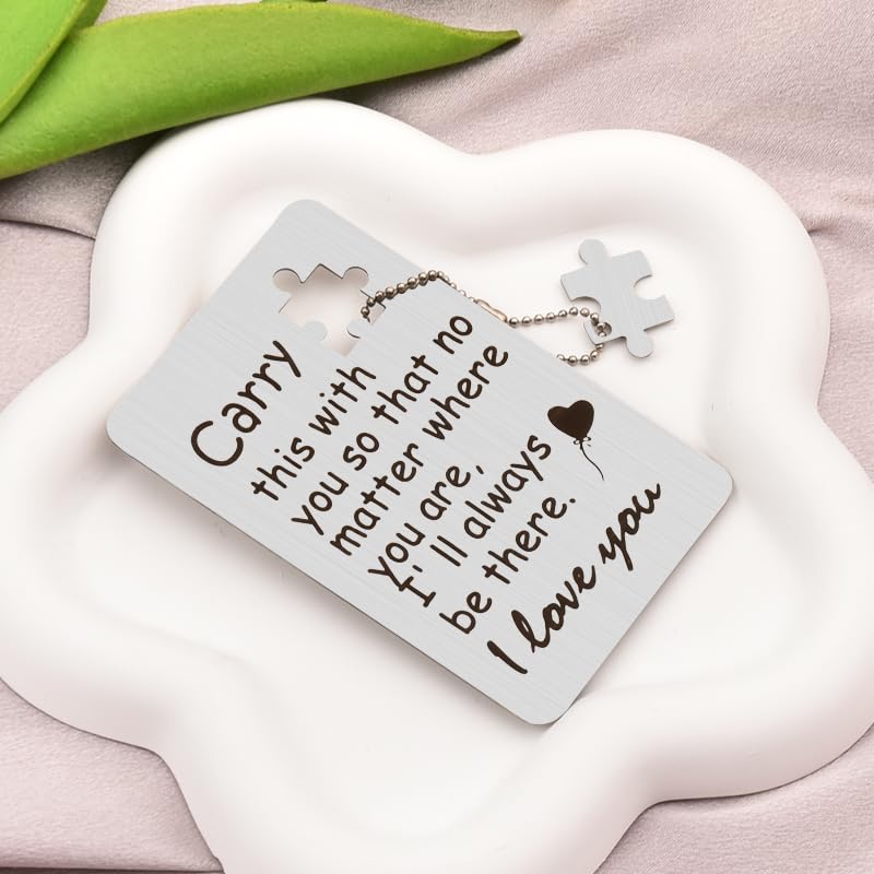 Engraved Wallet Card Inserts for Women Men I Love You Gifts for Him Her Couples Anniversary Cards for Husband Wife Birthday Christmas Gift for Boyfriend Girlfriend Long Distance Relationship Gift Card4