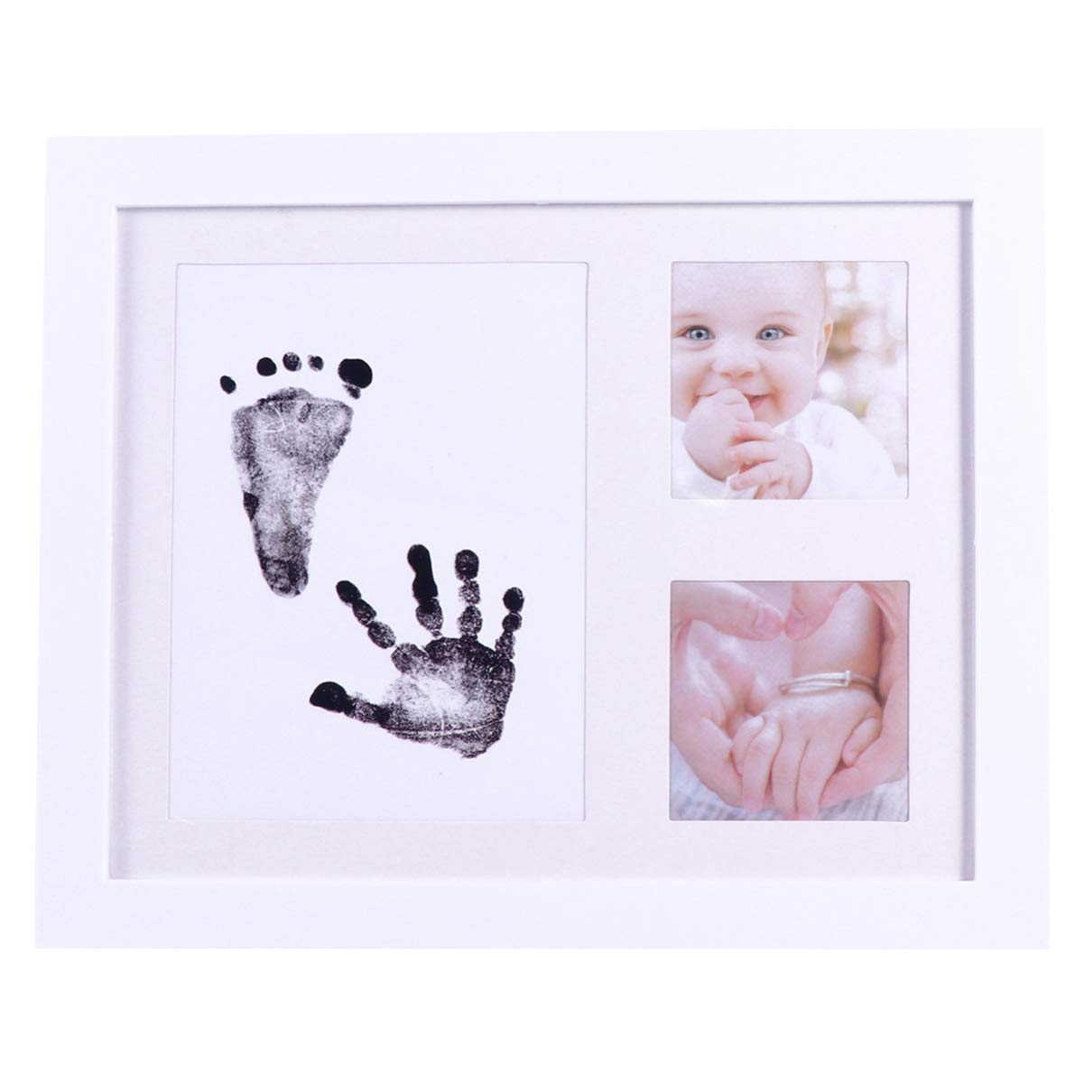 Kit de Recuerdo de Huellas de bebé, Huellas de bebé, Marco de Fotos de Huellas, Marcos de Fotos de Memoria para guardería, Registro de bebés, niños y niñas Little Surprise