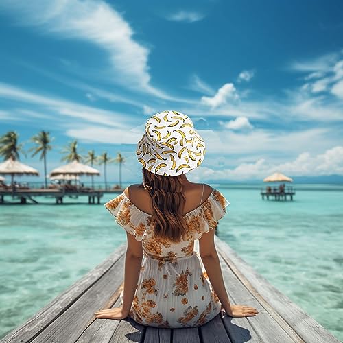 Ihauiue IHA-PM-XJ-WT Novelty Fruit Print Bucket Hats Summer Fishing Cap Reversible Packable Sun Hat thumb #3