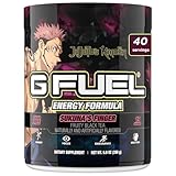 G Fuel Sukuna's Finger Energy Drink Powder, Pre Workout Caffeine Mix for Gaming, Sugar Free Focus Amino, Vitamin + Antioxidants, 9.9oz (Fruity Black Tea, 40 Servings)
