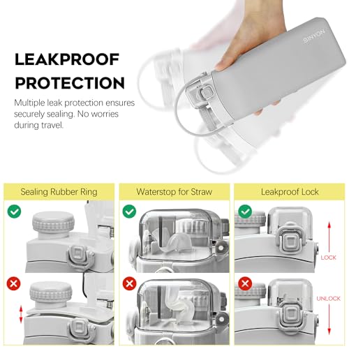 Collapsible-Water-Bottles-20oz-Silicone-Reusable-Water-Bottle-with-Straw-and-Strap-Leakproof-Foldable-Sports-Water-Bottle-for-Travel-Camping-Running-Hiking-Gym-BPA-Free