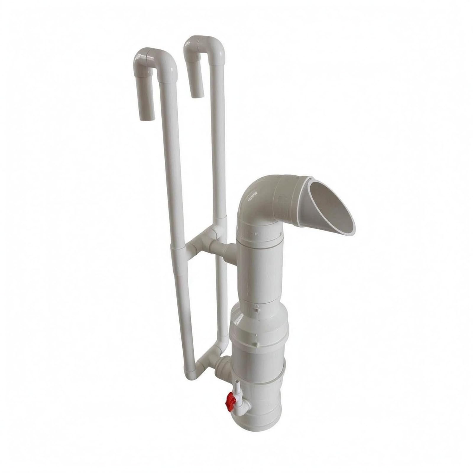 Aeratore Acquatico Spingitore d'Acqua da Stagno Tubo PVC Dispositivo di Circolazione Assemblaggio Verticale con Uscita Laterale Regolabile Adatto per