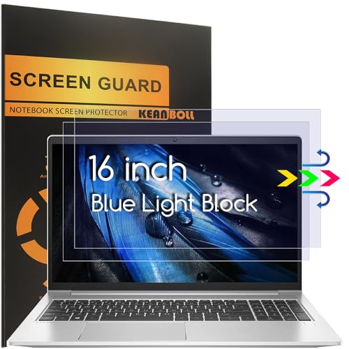 KEANBOLL 2-Pack 16 inch Anti Blue Light Screen Protector Compatible with Other All 16" Laptops with 16:10 Aspect Ratio, Eye Protection Anti Glare & Blue Light Blocking Screen Filter -  Other 16