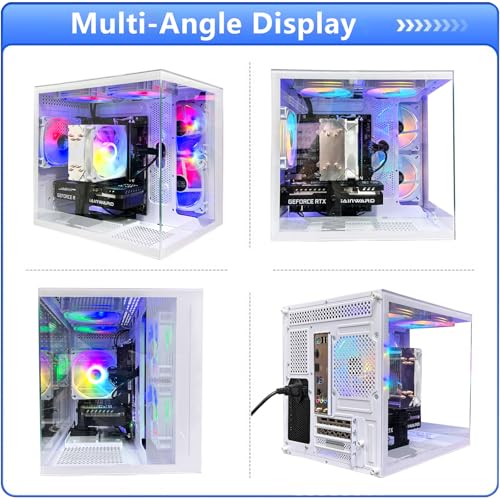 Gamer PC Intel Core I5-12400F 2.5GHz(6Cores 12Threads UP to 4.4G) 32G RAM Nvme 1TB RTX 4060 8G Wi-Fi6 White Prebuilt Gaming Desktop Computer - Image 6