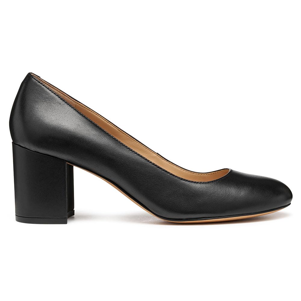 Geox Women's D Virnilia 65 Pump, Black, 38.5 EU, Black, 5.5 UK