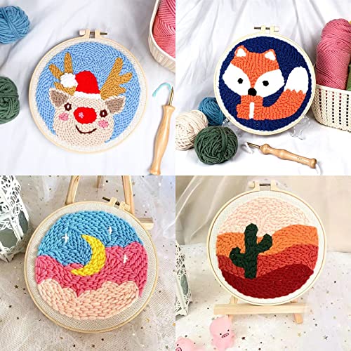 Sweetone 17 Pezzi Punch Needle Embroidery Kit, Kit...