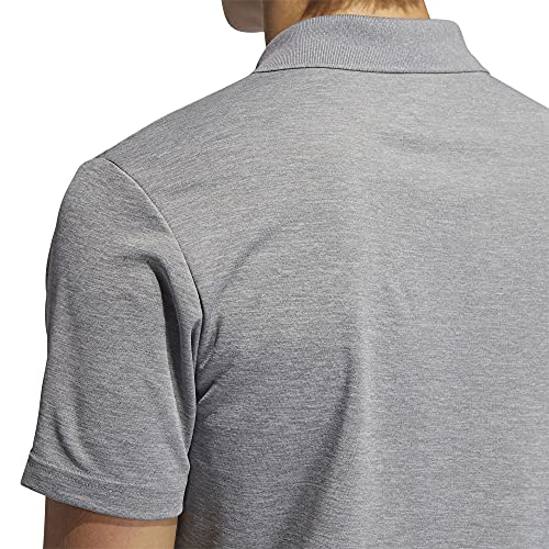 Adidas Golf Men's Performance Primegreen Polo Shirt, Gray Heather, Large #TOP3