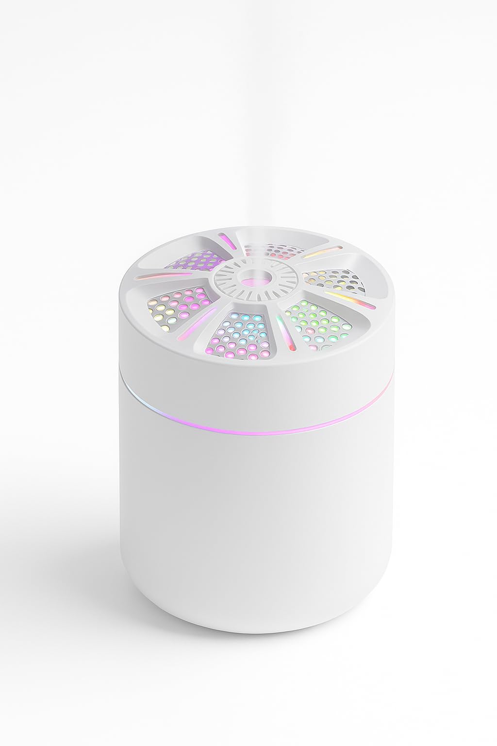 Busstier LED Işıklı Mini Aroma Difüzör Beyaz USB Hava Nemlendirici Sessiz Çalışan Taşınabilir…
