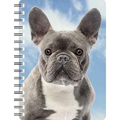 Faithful Friends Blue French Bulldog Notebook Cover