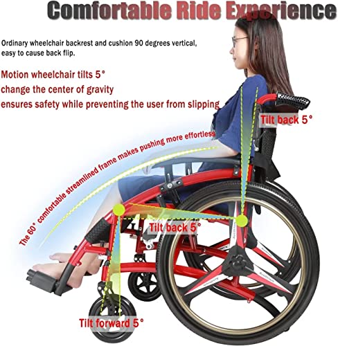 Silla de Ruedas Plegable para Adultos con Barandilla Elevable Silla de Ruedas Manual Ligera, Autopropuly Ergonómica