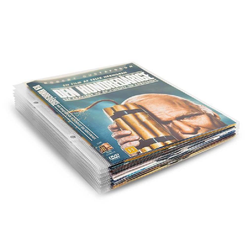 3L Buste per DVD con fori per raccoglitore, confezione da 200 – 2 confezioni da 100