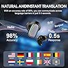 Conyat AI Cuffie Traduzione, Buletooth 5.4 Auricolari Traduzione con 164 Lingue/6 Modalità di Traduzione, Cuffie Traduttrici 3-in-1 con ENC Mics, Cuffie Bluetooth 5.4 per Viaggi/Affari/Studio, Nero