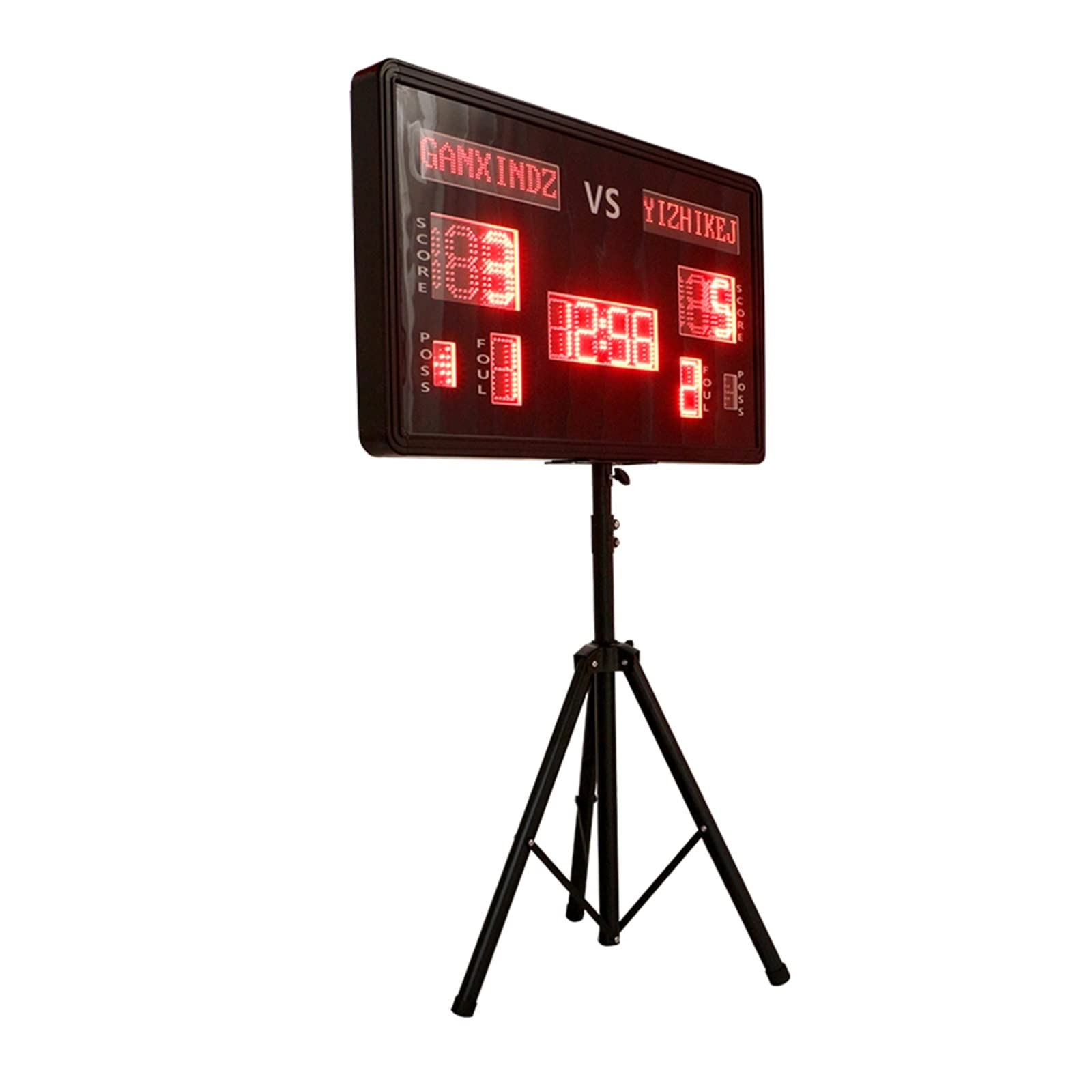 Indoor Score Keeper, elektronische Anzeigetafel für 1 m große Digitale Anzeigetafel mit Fernbedienung, tragbare LED-Anzeigetafeln für Basketball