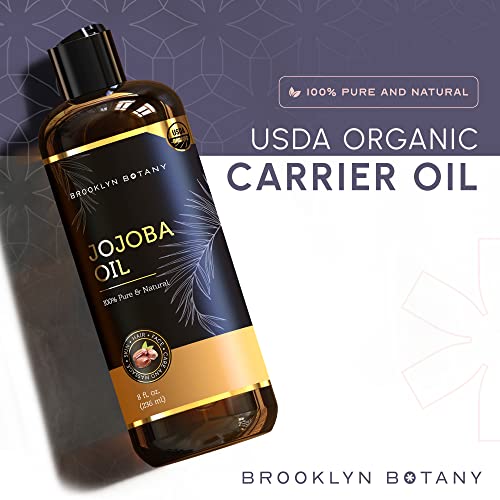 Brooklyn Botany Usda Organic Jojoba Oil For Skin, Hair And Face – 100% Pure And Natural Body Oil And Hair Oil - Carrier Oil For Essential Oils, Aromatherapy And Massage Oil thumb #3
