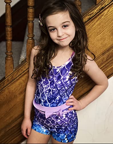 Belovecol Girls Swimsuits Two Piece Tankini Bathing Suits Boyshort Summer Beach Rash Guard Swimwear for 4-15T2