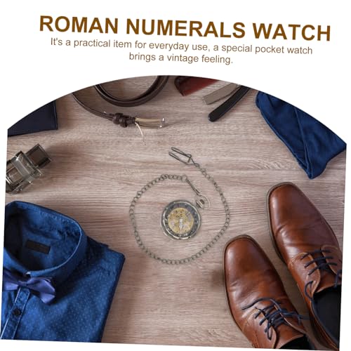 Montre numérique pour hommes style montre de poche crâne rétro
