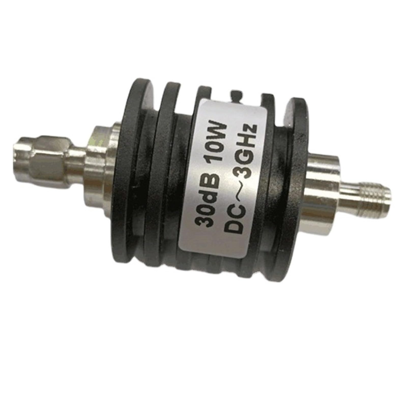 Atenuador RF 50 ohmios con disipación de 10W y atenuación fija coaxial de 3 dB