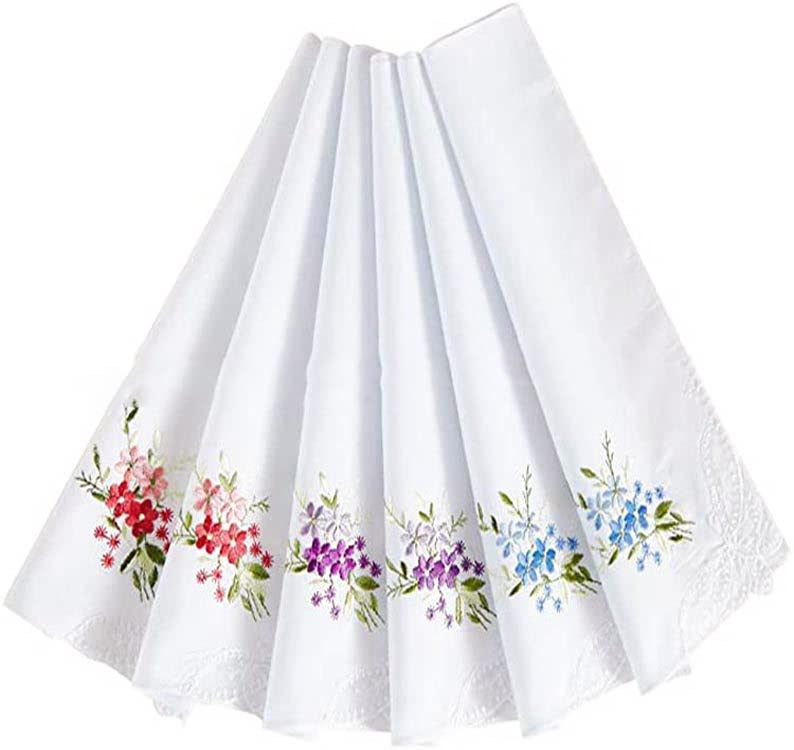 Fazzoletti Da Donna In Cotone - 28x28 Cm, Confezione Da 12 Pezzi, Bianco - Foto 13