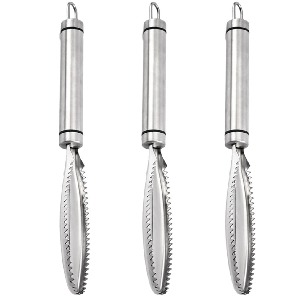 Sosoport Lung Remover 3pcs Stainless Steel Lung Scraper of Chicken Processing Equipment Poultry Butchering Slaughtering Kitchen Tool for Turkey Chicken