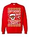 Freedomtees Ain't Nothing But A Christmas Party Funny Rap Ugly Christmas Unisex Sweatshirt (Black, XL)