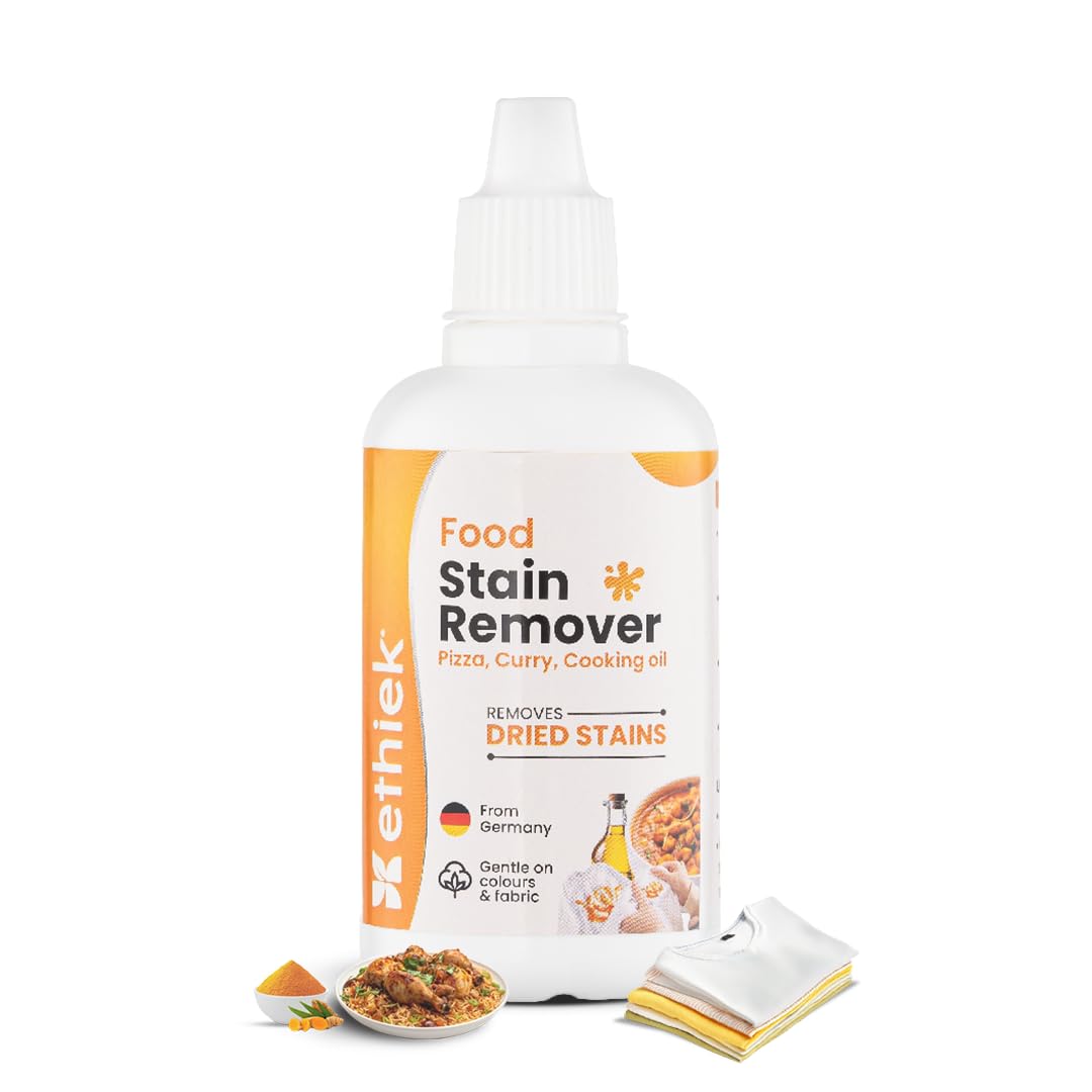 Specialist Stain Remover for Food stains | Effective on Dried Curry, Sauces, Oil & More | Safe for All Colours & Fabrics | Cloth Stain Removal | From Germany |50 ml