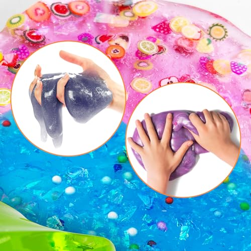 DIY Slime Set für Kinder – Schleim selber machen mit 12 Farben und Zubehör