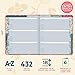 Boxclever Press Large Address Book. Address Book with Alphabetical Tabs and 432 Spaces. Hardcover Address Books with Change of Address Labels, Birthday & Christmas Card Sections. 8.5 x 7.5ins