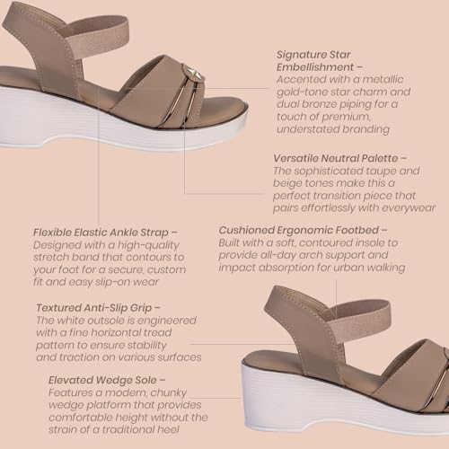 Image of Margot Lane Women Wedges Sandal