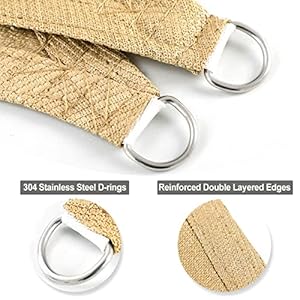 Outdoorlinesrectanglesunshadesailsforpatios10x13ftsunuvblockingoutdoorcanopysunshadesforbackyardlawnandgardenandalloutdooractivitiessand  Urban Country Home Decor Outdoorlines rectangle sun shade sails for patios 10 x 13 ft sun uv blocking outdoor canopy sunshades for backyard lawn and garden and all outdoor activities sand  urban country home decor