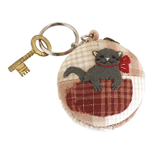 オリムパス製絲 パッチワークキット ハッピーキルト マカロンキーホルダー ねこ PA597