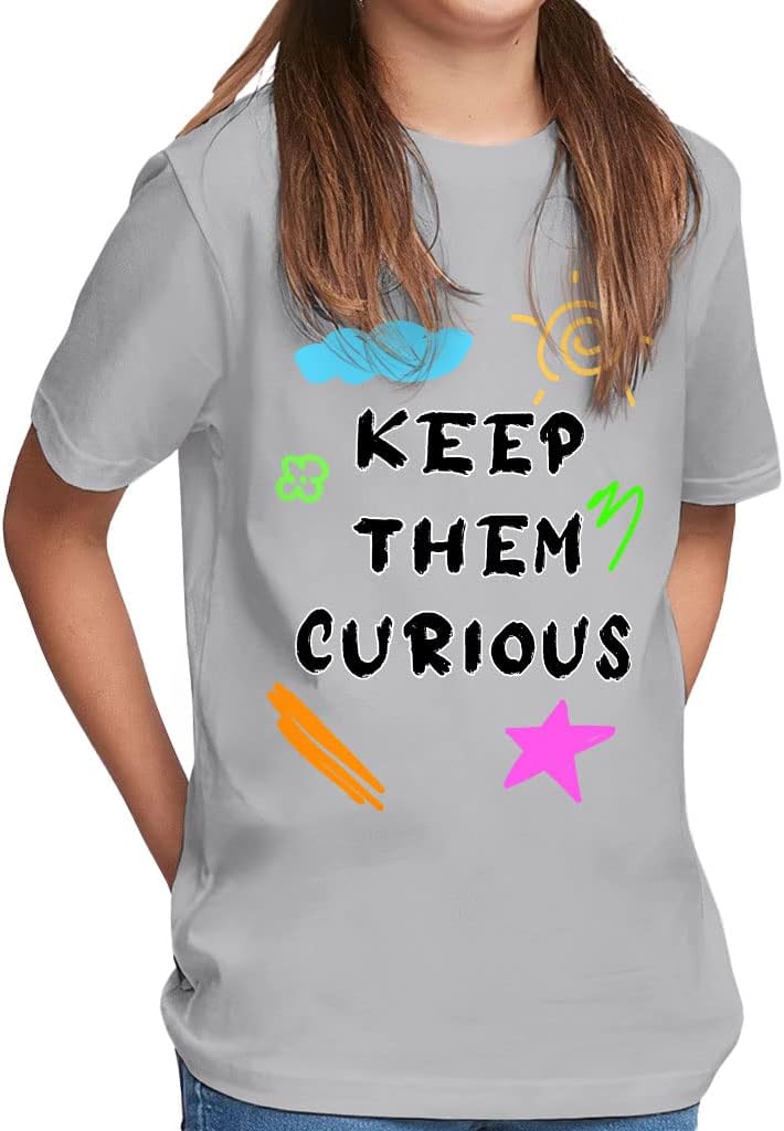 Keep Them Curious Kids' Classic Fit T-Shirt - Illustration T-Shirt - Art Classic Fit Tee