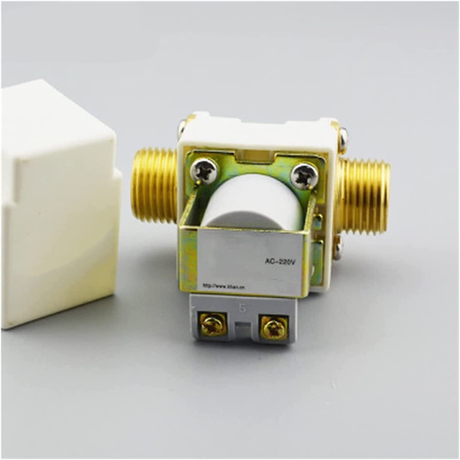 FIDEMM AC220V Agua Aire N/C válvula solenoide de presión Abierta 1/2 Pulgadas válvula solenoide eléctrica Herramienta de riego de jardín útil