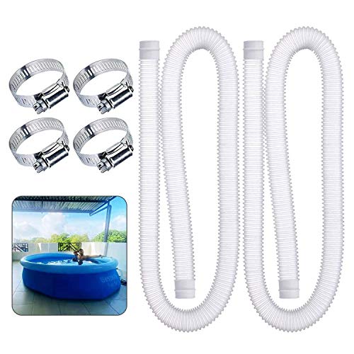 💧 【Uso a lungo termine】: Tubo per piscina realizzato in plastica di polietilene a prova di perdite, estremamente resistente ma flessibile per affidabilità. Sostituisci velocemente il tubo della piscina fuori terra con questo pratico kit.