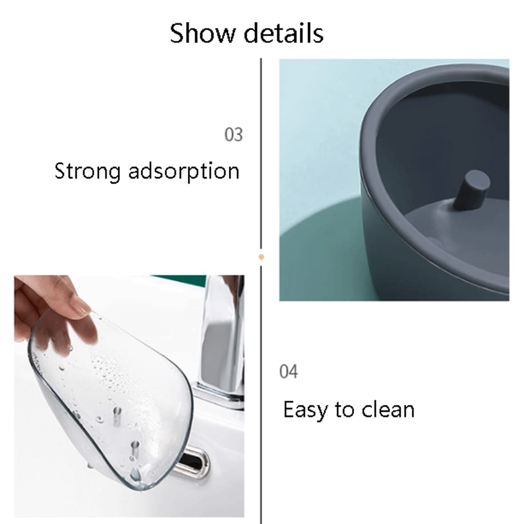 Jabonera, jabonera, jabonera Creativa con Drenaje automático, jabonera con Drenaje Desmontable con Base de Ventosa, jabonera Multifuncional for encimera de baño,Jabonera(Type a)