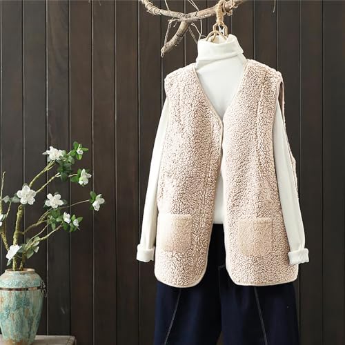 Chaleco de forro polar para mujer en talla XL cómodo y abrigado para el día a día 2