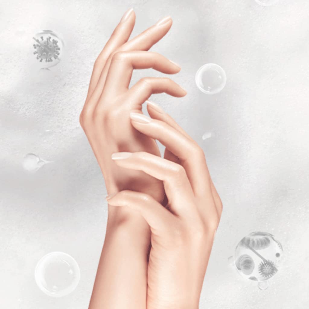 Distributore Automatico di Sapone da appoggio Distributore di lozione a Doppio Scopo Bottiglia per lozione Senza Contatto da 10,6 Once per la Cucina del Bagno