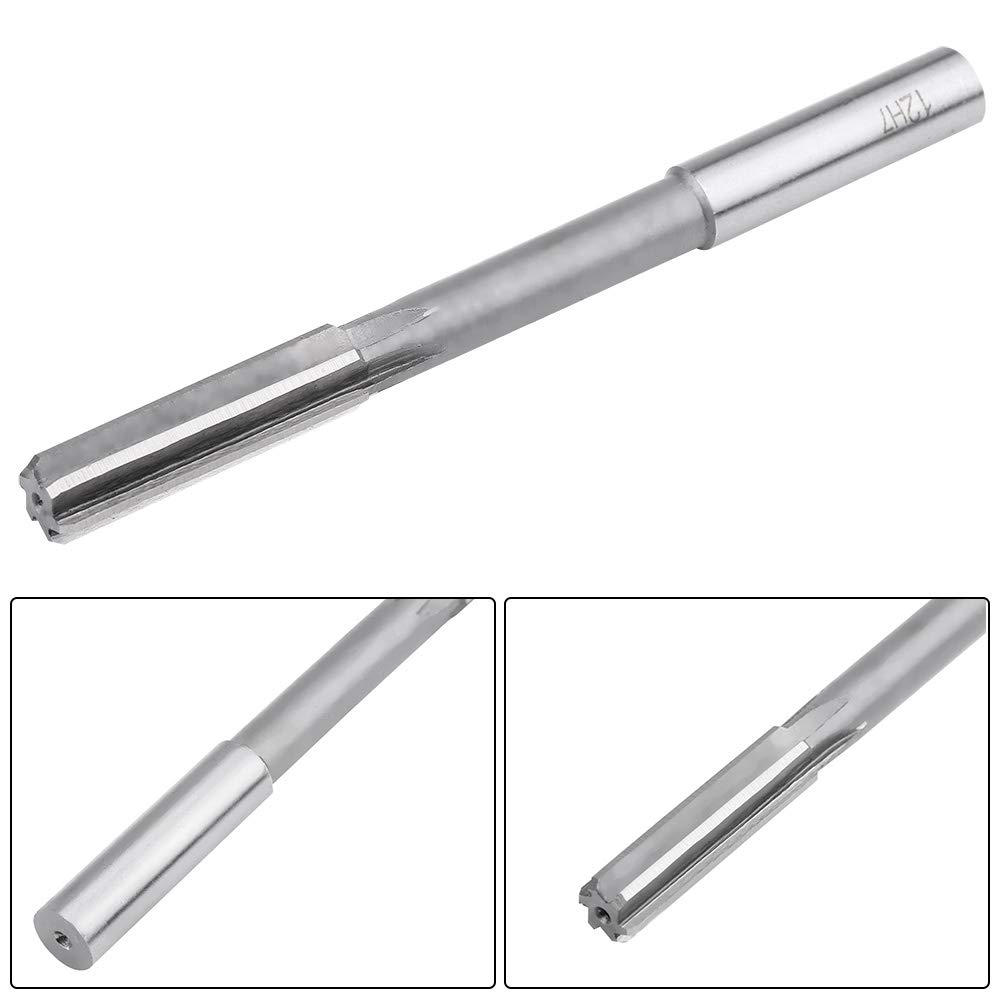 10 Pcs Alésoirs de Machine, outil d'alésage, Alésoir Machine de Coupe 3/4/5/6/7/8/9/10/11/12mm, Alésoirs de fraisage pour l'usinage de Perçages, Alésoir de Fraisage HSS H7 à Rainure Droite