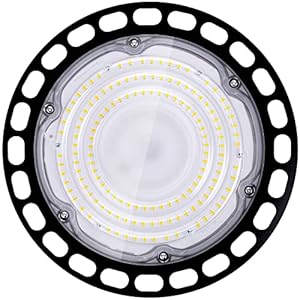 Maikading LED High Bay Light 100W 14000LM with US Plug 5ft Cable,High Bay LED Light 5000K (450W MH/HPS Eqv) IP65 for Shop Factory Warehouse Workshop 1 Pack