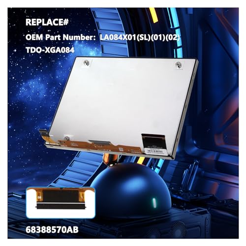 Image of Replacement 8.4 inch Uconnect 4C UAQ LCD Monitor Touch-Screen, Radio Navigation New OEM Replacement Fit for Jeep Dodge RAM Chrysler 2020-2023 TDO-XGA084 68388570AB