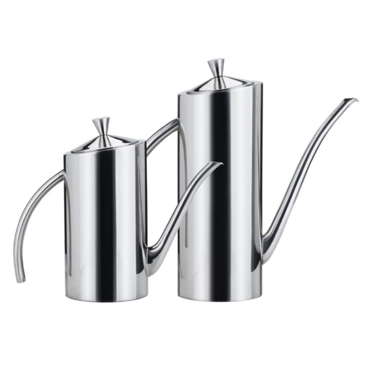 KICHOUSE Dispenser di Olio in Acciaio Inossidabile da 500ml, Bottiglia Antigoccia Controllo Olio per Cucina e Ristorante