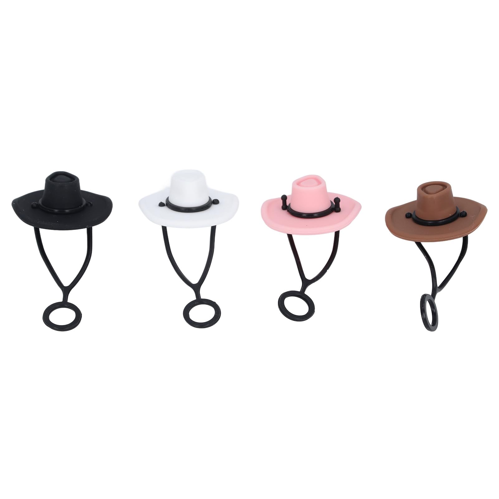 Tappi Di Copertura In Paglia In Silicone Forma Di Cappello Tappi Di Paglia Riutilizzabili Tappi Lavabile In Lavastoviglie Bianco