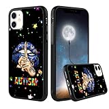 Be Kind Autism Awareness Autism Mom Kiss Phone case for iPhone 15 14 13 12 11 Pro Max XR 8 Samsung Galaxy S23 S22 S21 S20 FE Ultra Plus Note 20 10 A14 A54 A03S A53 A32 Moto Pixel Black
